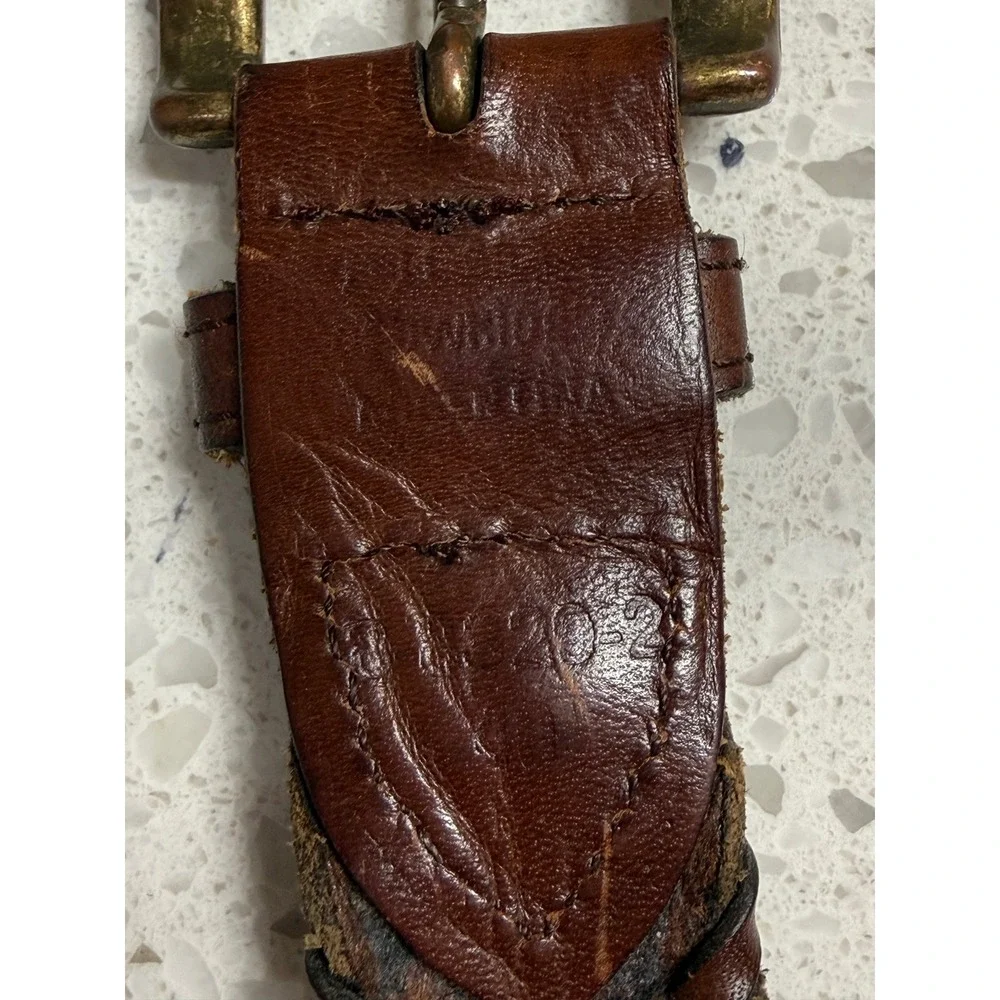 Argentina Cowhide Woven Braided Belt Mens 48